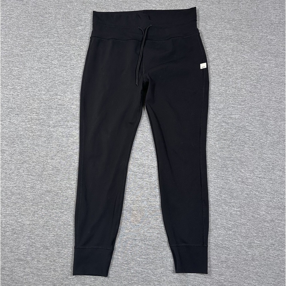 Vuori Daily Leggings Womens Size XL Black Drawstring Performance Stretch HOLE